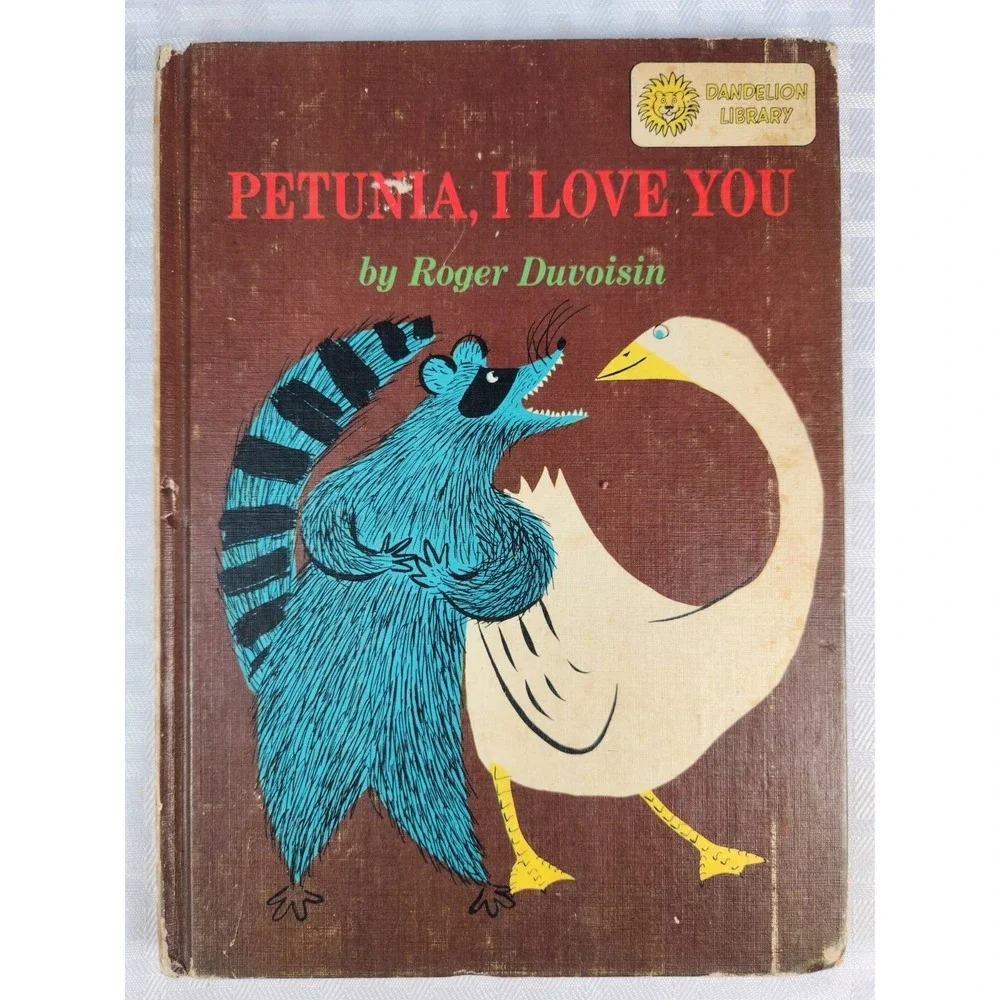 2 Books In 1 PETUNIA, I LOVE YOU and TRUBLOFF Roger Duvoisin 1965 BURNINGHAM